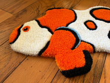 Load image into Gallery viewer, Orange Storm Clownfish Rug Art(WYSIWYG)