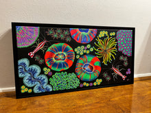 Load image into Gallery viewer, Reef garden/ Cleaner shrimp #2 on 12 x 24” Canvas