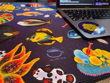 Load image into Gallery viewer, Blue Reef Saltwater Fish Mousepad/ Deskmat