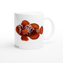Load image into Gallery viewer, Maroon Clownfish White 11oz Ceramic Mug
