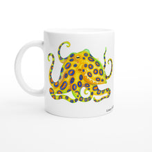 Load image into Gallery viewer, Blue Ringed Octopus White 11oz Ceramic Mug
