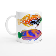 Load image into Gallery viewer, Wrasse White 11oz Ceramic Mug
