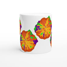 Load image into Gallery viewer, Purple Monster Jawbreaker Mushroom White 11oz Ceramic Mug
