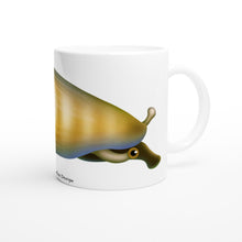 Load image into Gallery viewer, Tiger Conch Snail White 11oz Ceramic Mug
