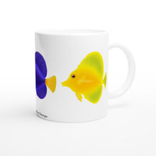 Load image into Gallery viewer, Zebrasoma Tangs White 11oz Ceramic Mug
