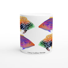 Load image into Gallery viewer, Wrasse White 11oz Ceramic Mug
