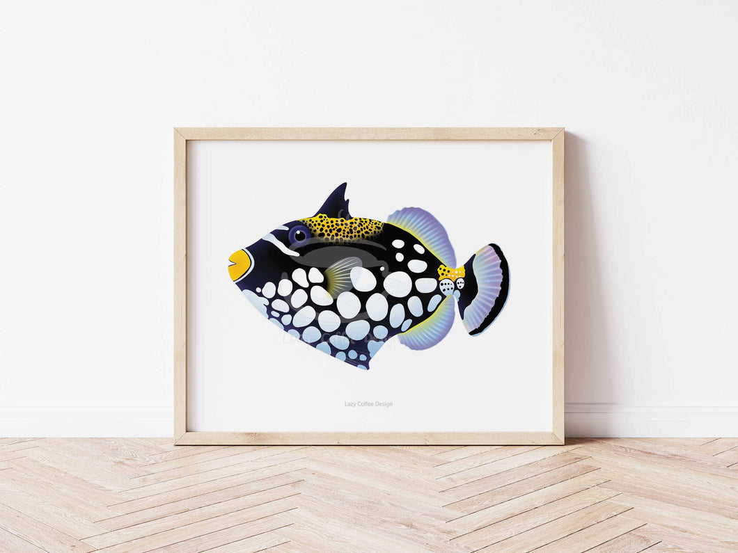 Clown Triggerfish Fine Art Print
