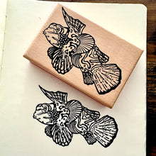 Load image into Gallery viewer, Mandarin Dragonet Rubber Stamp
