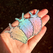 Load image into Gallery viewer, Berghia Nudibranch Sticker / Holo Metallic
