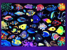 Load image into Gallery viewer, “Reeftopia” UV Reactive Tapestry
