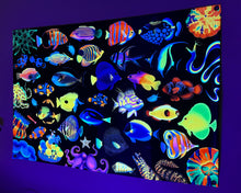 Load image into Gallery viewer, (PRE ORDER Shipped by 06/03/24)“Reeftopia” UV Reactive Tapestry
