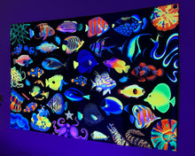 Load image into Gallery viewer, “Reeftopia” UV Reactive Tapestry
