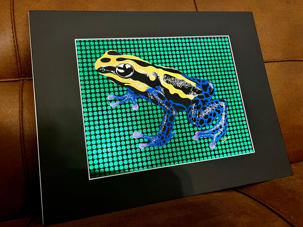 Dart Frog Foil Art Print