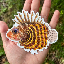 Load image into Gallery viewer, Fuzzy Dwarf Lion Fish Sticker
