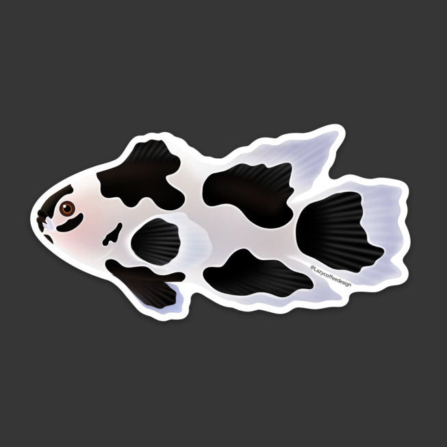 Long Fin Black Storm Clownfish Sticker