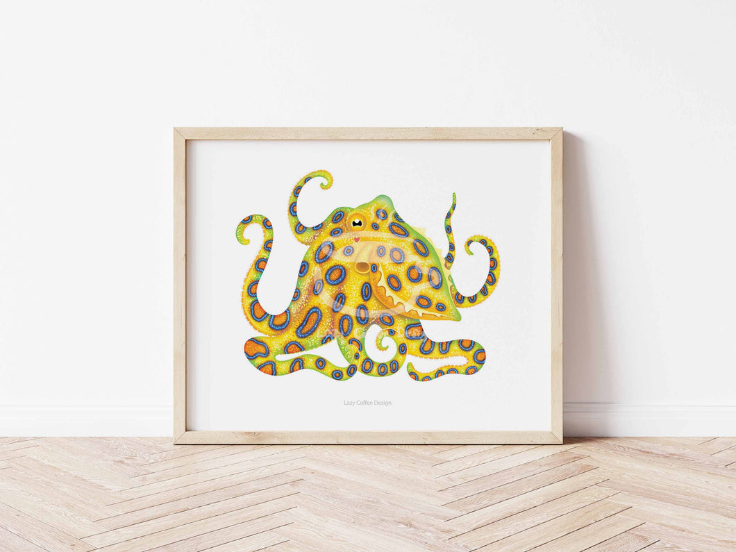 Blue Ringed Octopus Fine Art Print