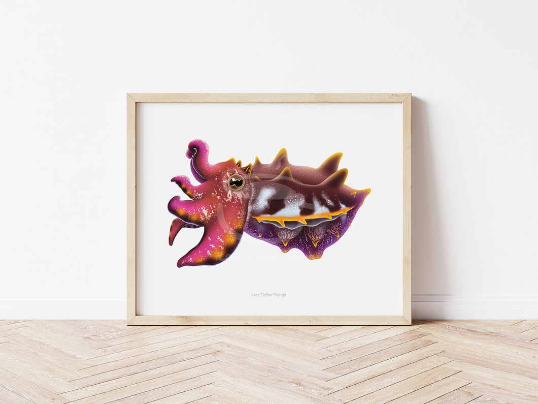 Flamboyant Cuttlefish Fine Art Print