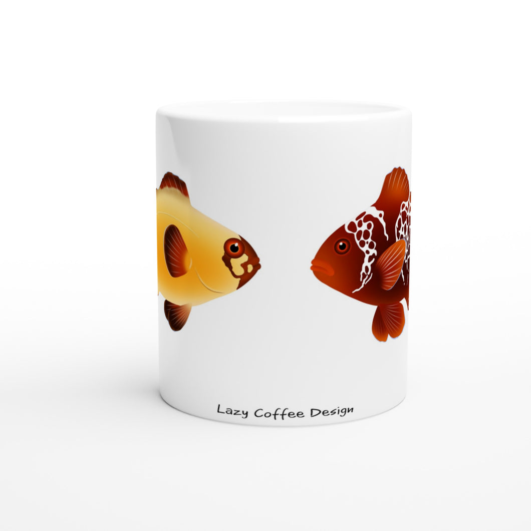Maroon Clownfish White 11oz Ceramic Mug