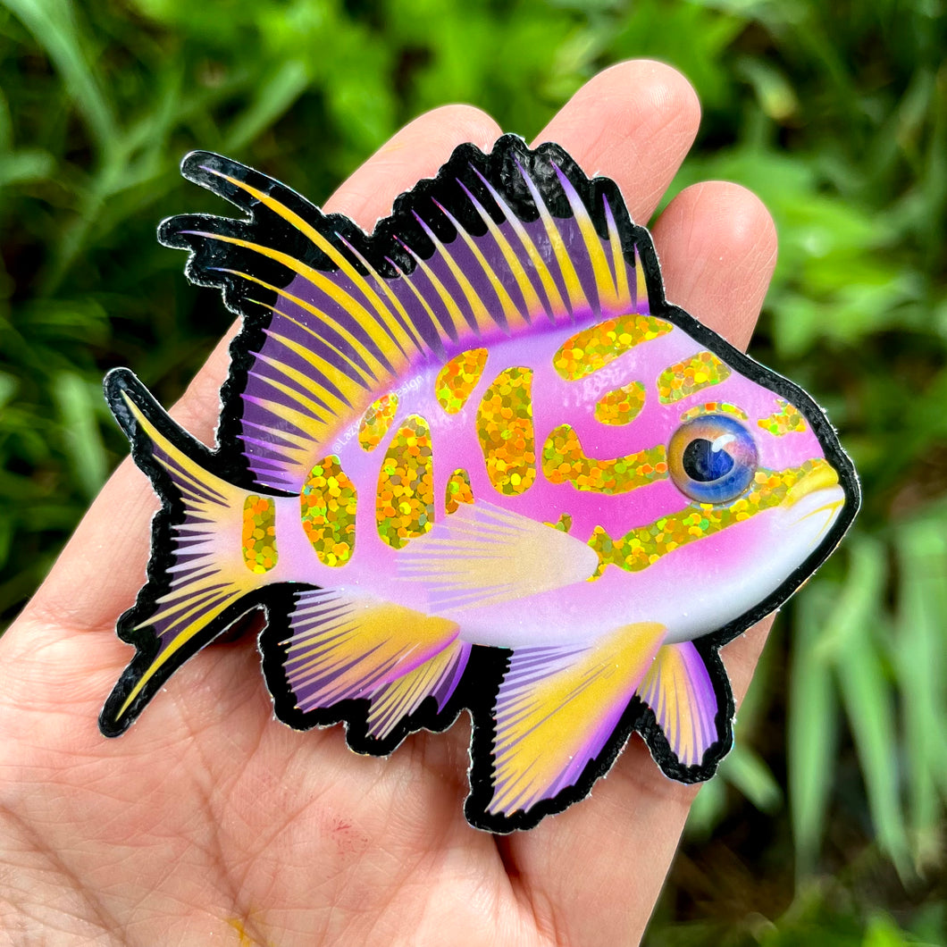 Blotched Anthias Sticker / Glitter