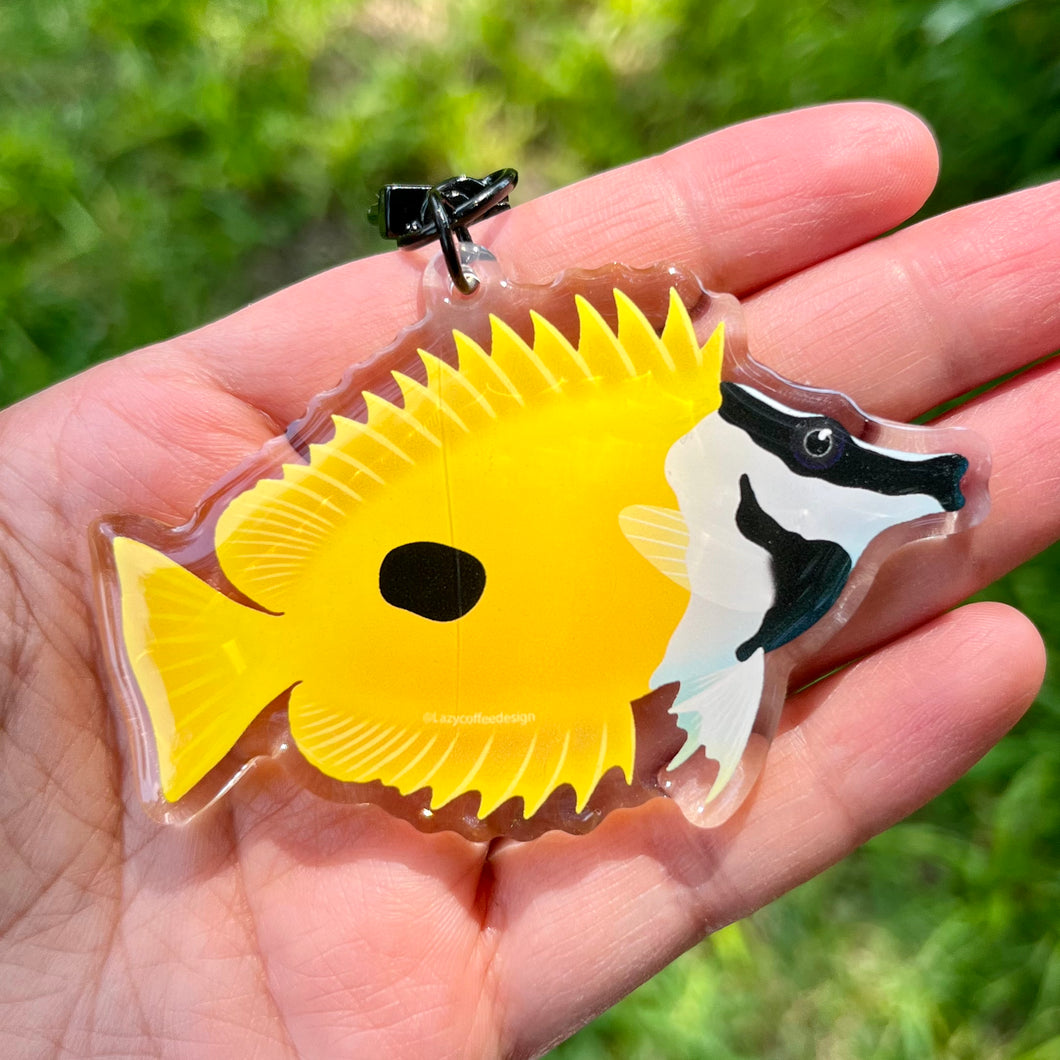 Foxface Rabbitfish Keychain