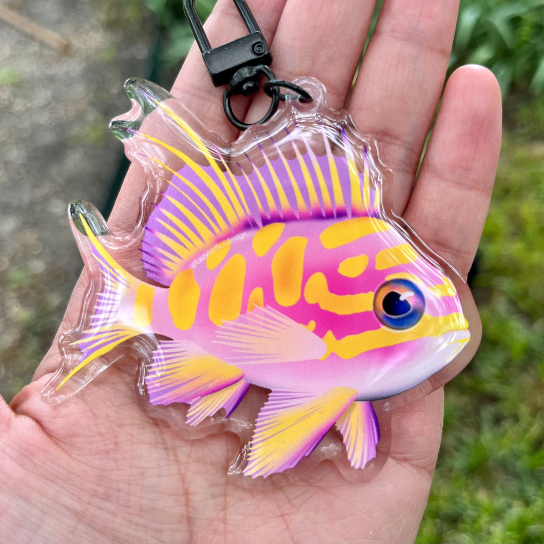 Blotched (Borbonius) Anthias Keychain