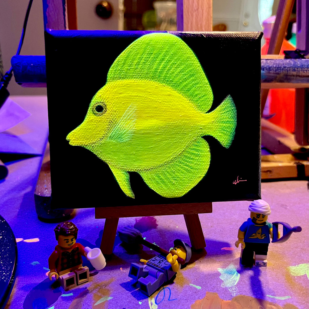 “Yellow Submarine” on 4 x 5” Canvas