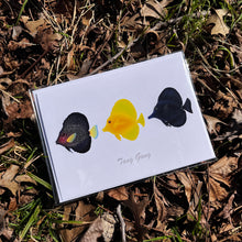 Load image into Gallery viewer, Gem, Yellow and Black Tang Greeting Cards / 7 pack
