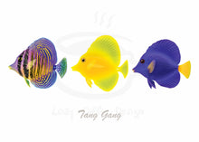 Load image into Gallery viewer, Sailfin, Yellow and Purple Tang Greeting Cards / 7 pack
