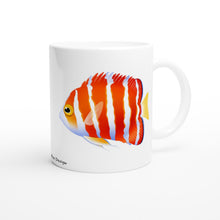 Load image into Gallery viewer, Peppermint Angelfish White 11oz Ceramic Mug
