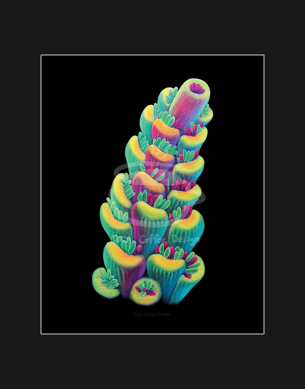 TSA Fruity Splice SPS Acropora Fine Art Print 11x 14