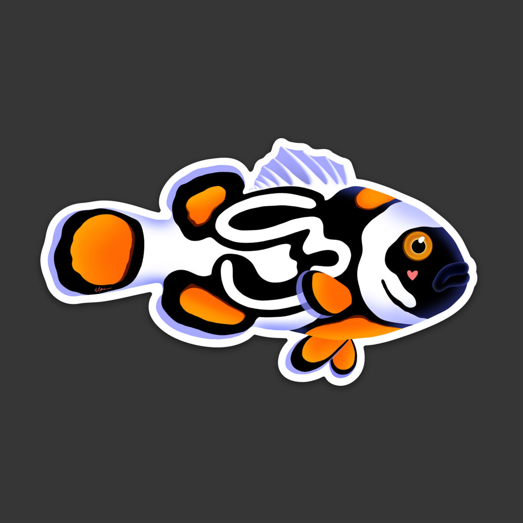 Lazy Clownfish sticker