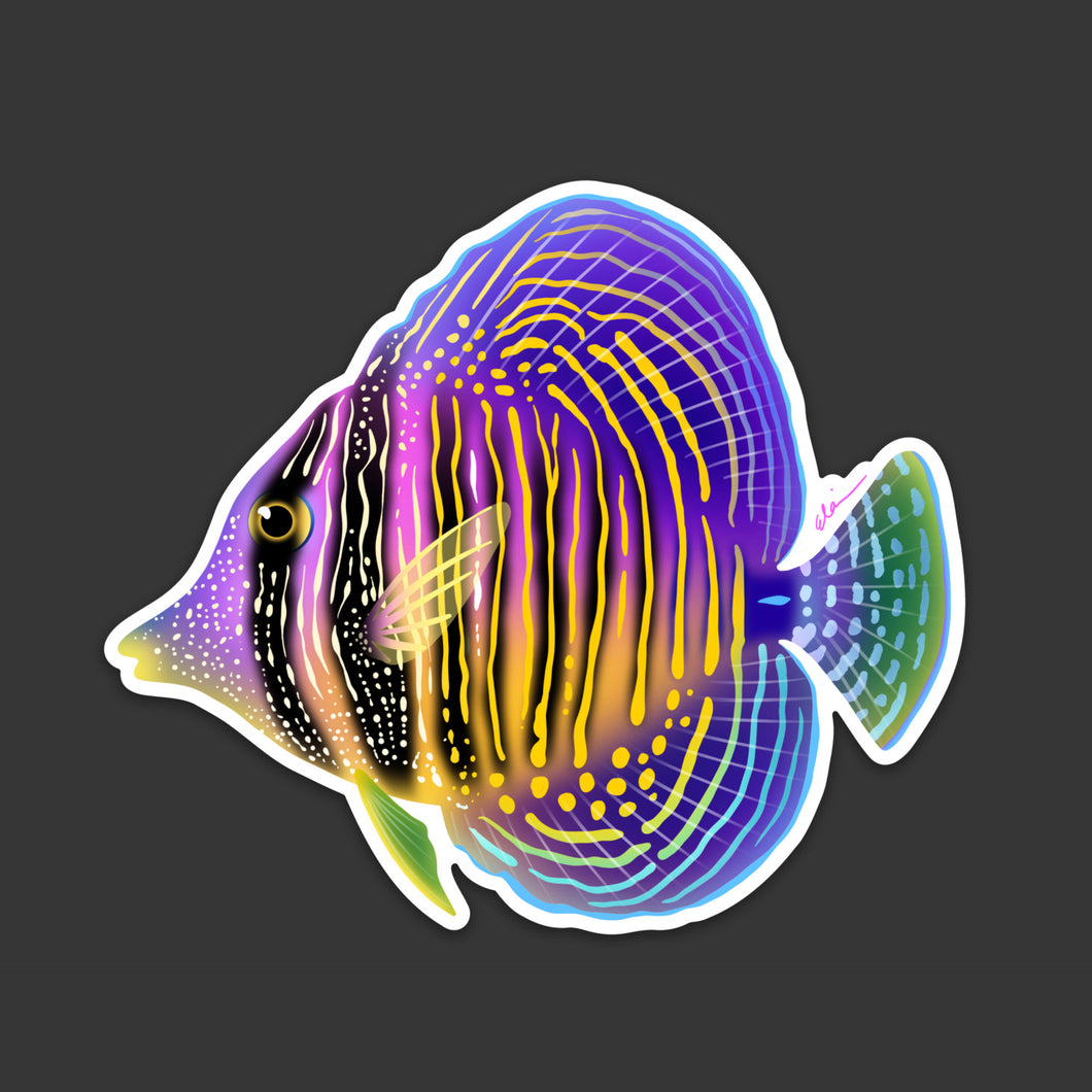Rainbow Sailfin Tang Sticker