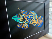 Load image into Gallery viewer, Mandarin Dragonet Foil Art Print
