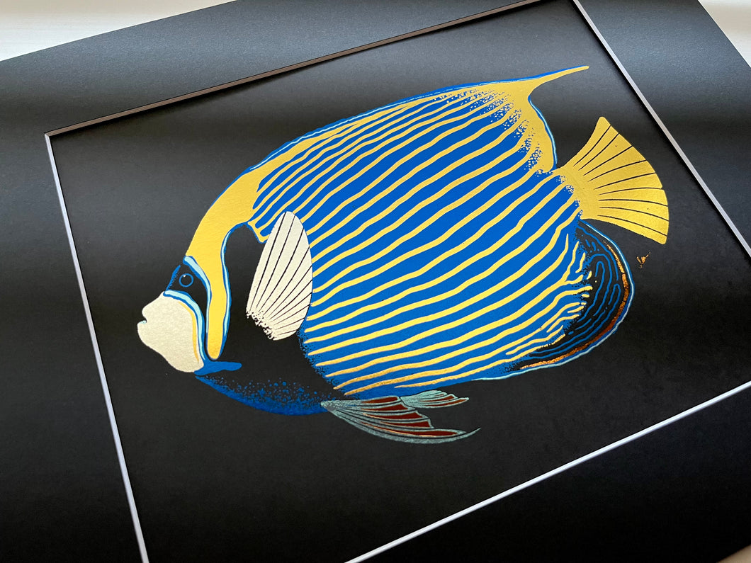 Emperor Angel Fish Foil Art Print
