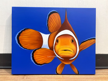 Load image into Gallery viewer, Clownfish on 16 x 20” Heavy Duty Gallery Wrap 1.5” Canvas ( Non fluorescent)

