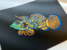 Load image into Gallery viewer, Mandarin Dragonet Foil Art Print
