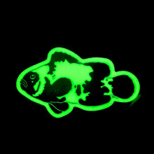 Load image into Gallery viewer, Glow in the dark snowflake clownfish Sticker
