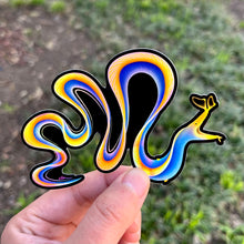 Load image into Gallery viewer, Blue Ribbon Eel Sticker / Holographic
