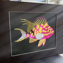Load image into Gallery viewer, Blotched Anthias Foil Art Print
