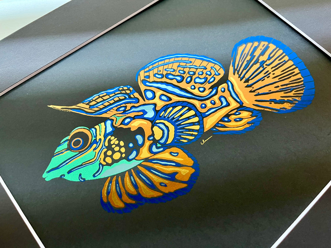 Mandarin Dragonet Foil Art Print