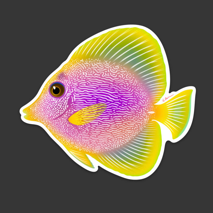 Yurple Tang Sticker – lazycoffeedesign