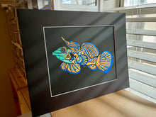 Load image into Gallery viewer, Mandarin Dragonet Foil Art Print
