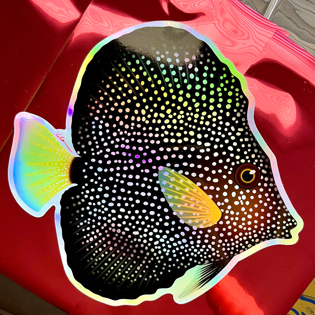 Gem Tang Sticker/ 10” Holographic