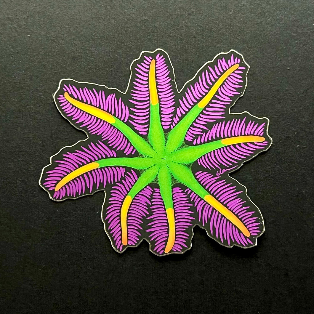 Firework Clove Polyp Sticker / Metallic