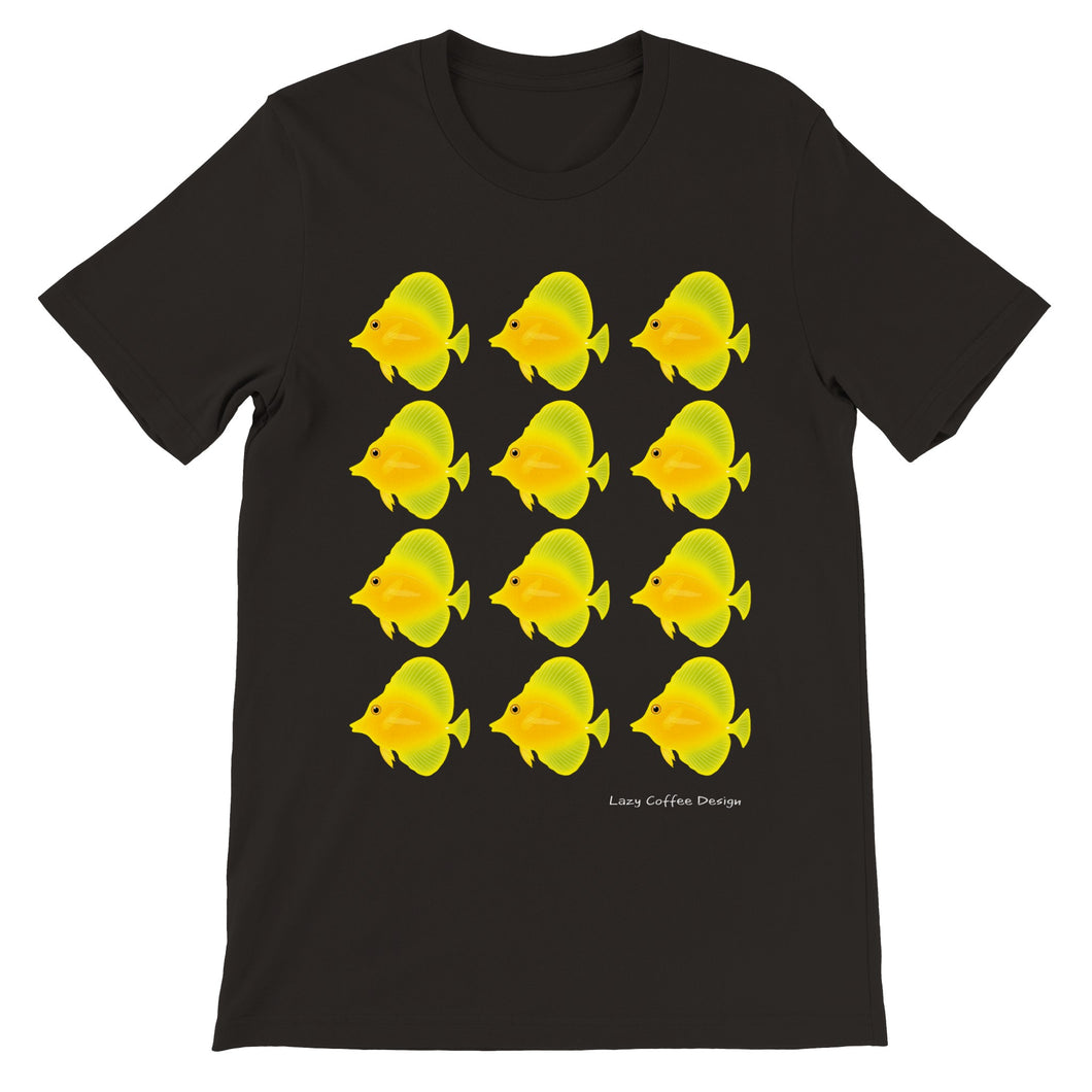 Bunch of yellow tangs Premium Unisex Crewneck T-shirt